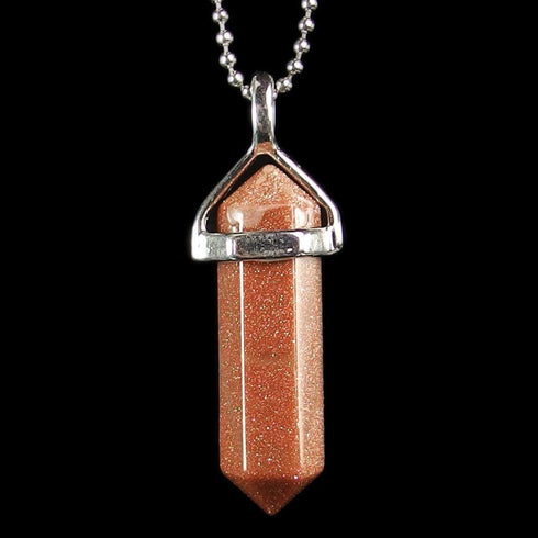 Red Sandstone Gemstone Pendant Necklace
